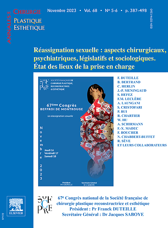 Go to journal home page - Annales de Chirurgie Plastique Esthétique